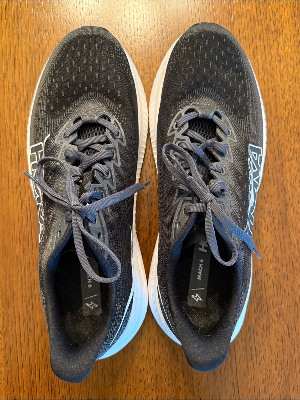 Hoka Mach 6 Women’s Running Sneakers - Black/White